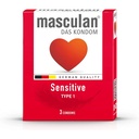 MASCULAN CONDOM 3PCS SENSITIVE RED