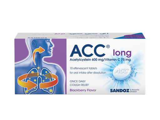 ACC LONG 600MG - 10 EFF TAB