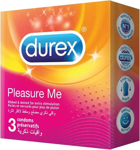 Durex Pleasure Me Condoms 3 pack